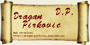 Dragan Pirković vizit kartica